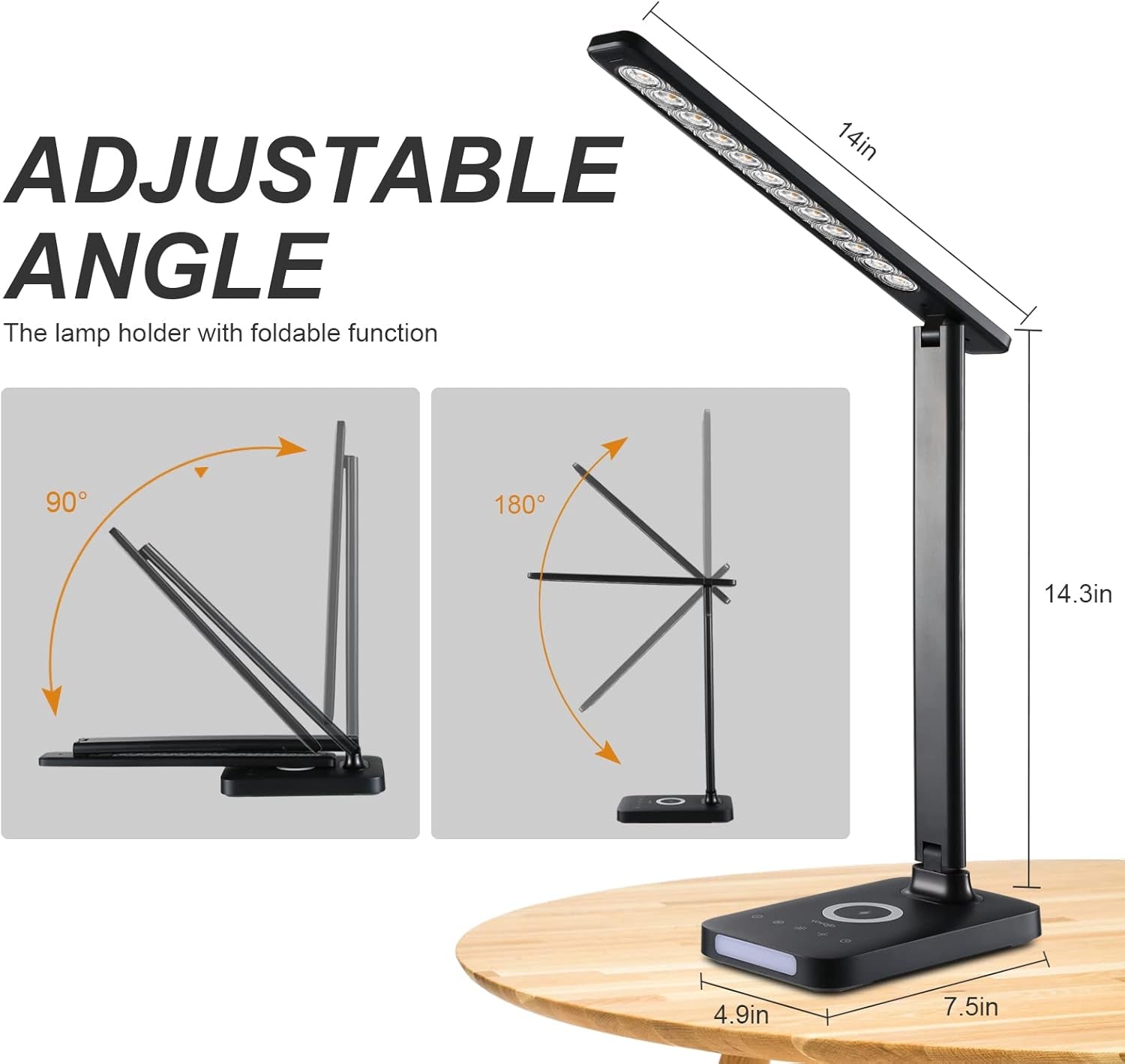  LED Desk Lamp with Fast Charger