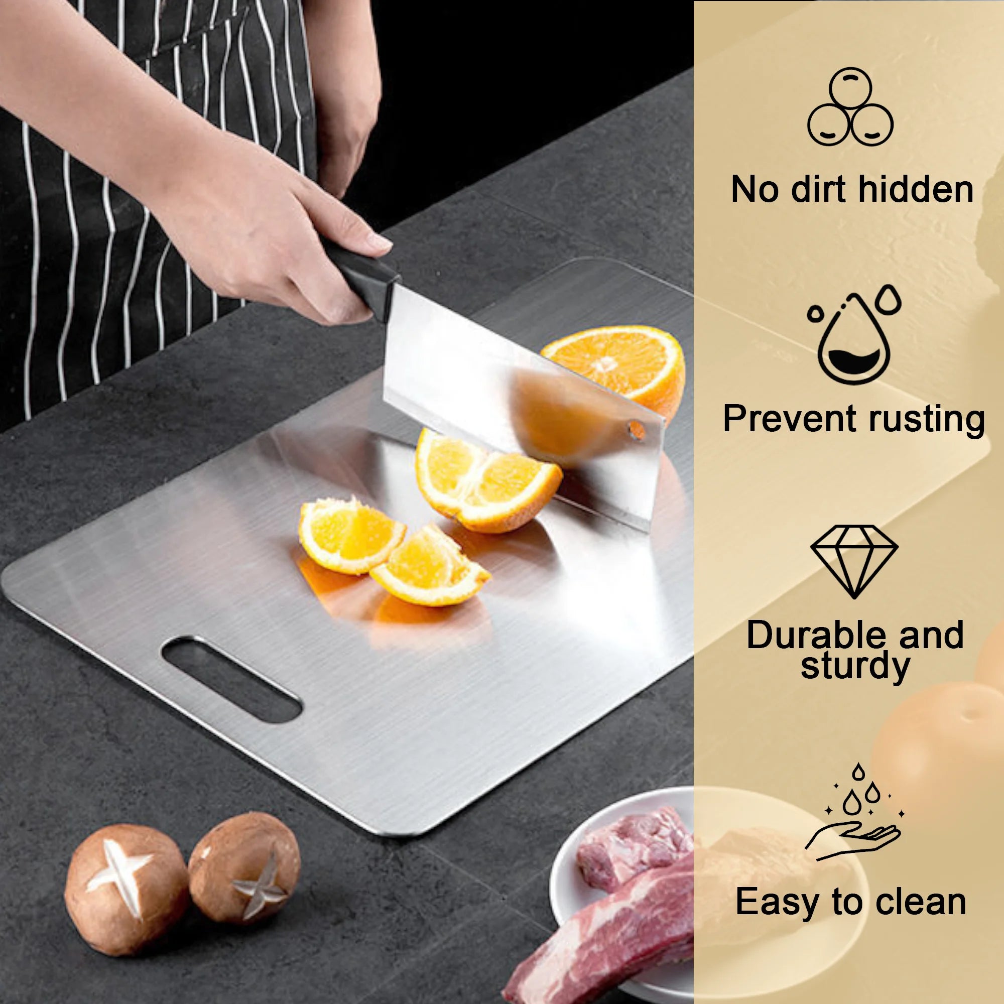 Double-Sided Titanium Cutting Board