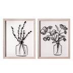 Floral Vase Wall Decor (Set of 2)