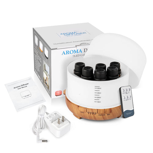  500ml Water Scent Diffuser with Remote and 6 Essential Oils
