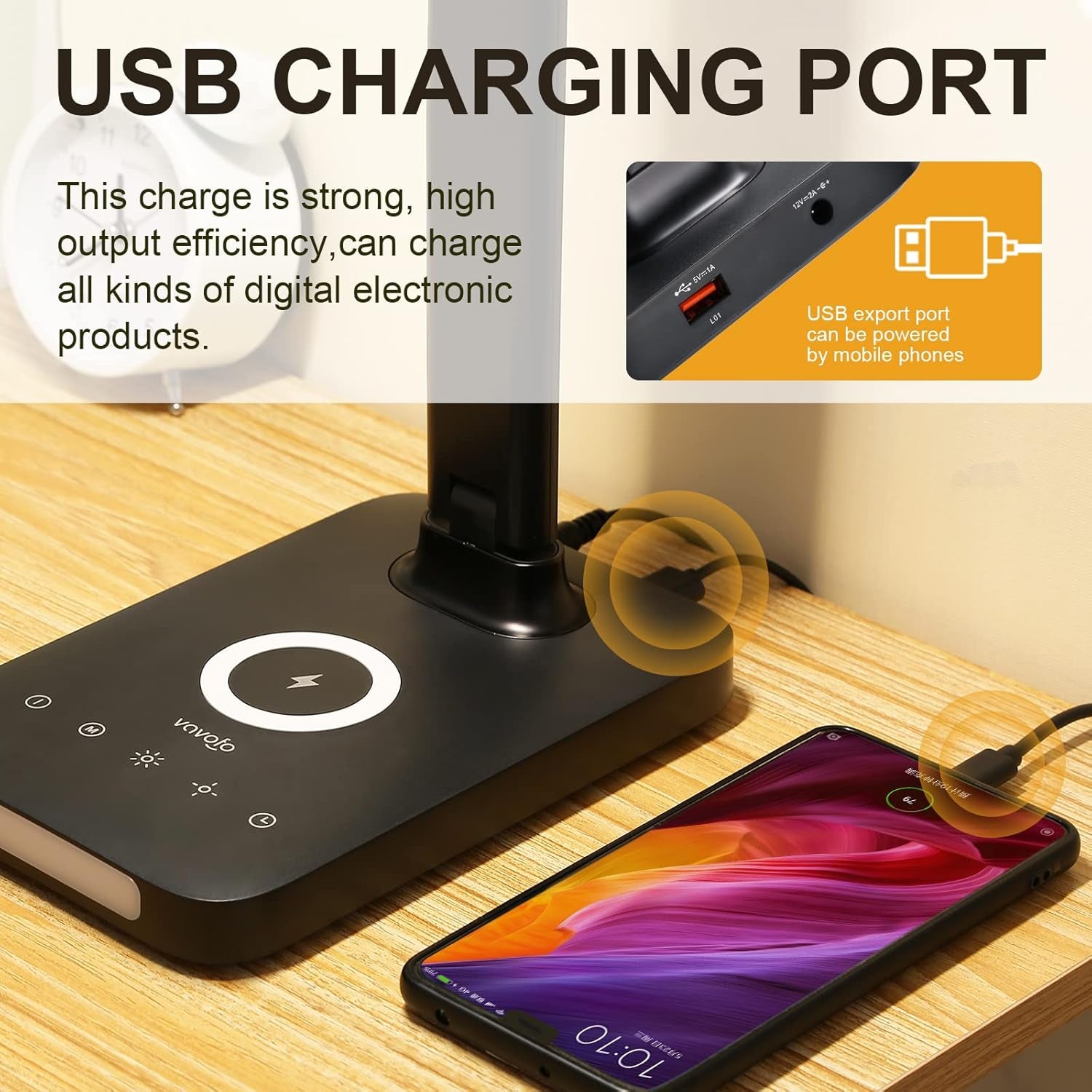  LED Desk Lamp with Fast Charger